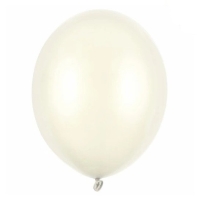 Bal�nek latexov� metalick� smetanov� 30 cm 1 ks