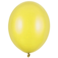 Bal�nek latexov� metalick� �lut� 30 cm 1 ks