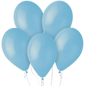Balnky latexov pastelov svtle modr 30cm 100ks