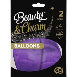 Bal�nek latexov� platinum sv�tle fialov� 61 cm 2 ks