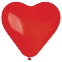 Balónek latexový srdce červené 55 cm 1ks
