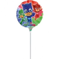 Balónek na tyčce plněný vzduchem PJ Masks 23 cm