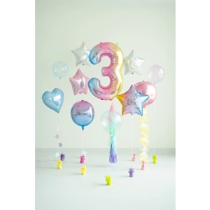 Balnek fliov slo 3 pastelov duhov 86 cm