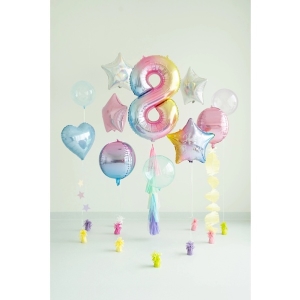 Balnek fliov slo 8 pastelov duhov 86 cm