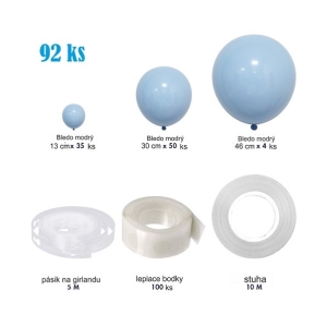 Balnkov girlanda Baby Blue