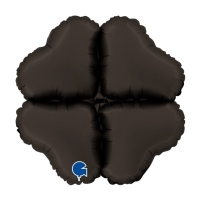 Balónková základna mini srdce saténová černá 30 cm