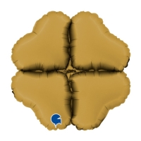 Balónková základna mini srdce saténová zlatá 30 cm