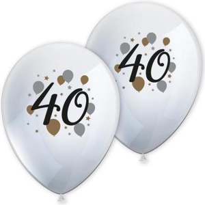 Balónky latexové 40. narozeniny 6 ks