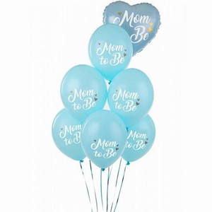 BALÓNKY latexové Mom to Be pastelově světle modrá