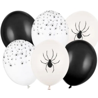 Balónky latexové Pavouci 30 cm 6 ks