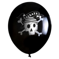 Balónky latexové Pirát 30 cm 6 ks