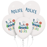 Balónky latexové Police 5 ks 30 cm