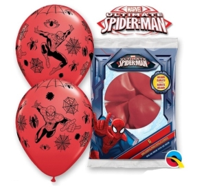 Balnky latexov Spiderman 30 cm 6 ks