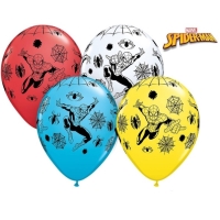Balónky latexové Spiderman mix barev 28 cm 25 ks