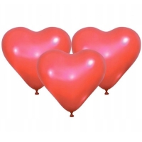 Bal�nky latexov� Srdce �erven� 25 cm 3 ks