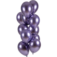 Balónky latexové Ultra Shine Purple 33 cm 12 ks