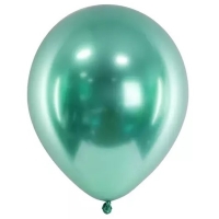 Balónky latexové chromové lahvově zelené 30 cm 10 ks
