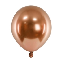 Balónky latexové chromové měděné 12 cm 50 ks