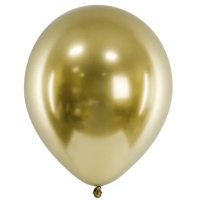 Balnky latexov chromov zlat 30 cm 10 ks