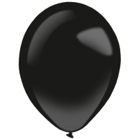 Balónky latexové dekoratérské Fashion černé 35 cm 50 ks