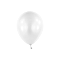 Balónky latexové dekoratérské Pearl bílé 12 cm 100 ks