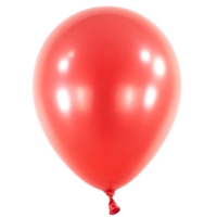 Balónky latexové dekoratérské metalické červené 35 cm 50 ks