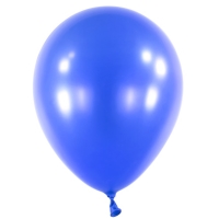Balónky latexové dekoratérské metalické modré 35 cm 50 ks