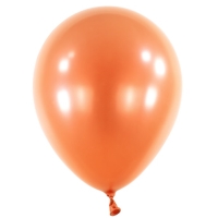 Balónky latexové dekoratérské metalické oranžové 35 cm 50 ks