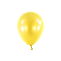 Balónky latexové dekoratérské metalické žluté 12 cm 100 ks