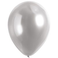 Balónky latexové dekoratérské saténové platinové 27,5 cm 50 ks