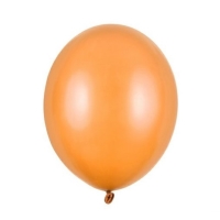 Balónky latexové metalické oranžové 23 cm 100 ks