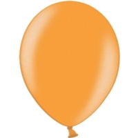 Balónky latexové metalické oranžové 30 cm 50 ks