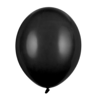 Balónky latexové pastelové černé 23 cm 100 ks