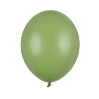 Balónky latexové pastelové rozmarýnově zelené 12 cm 100 ks