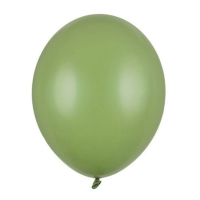 Balónky latexové pastelové rozmarýnově zelené 23 cm 100 ks