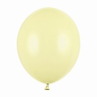 Balónky latexové pastelové světle žluté 12 cm 100 ks