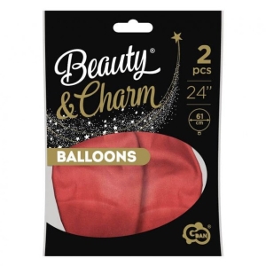 Balnky latexov platinum erven 61 cm 2 ks