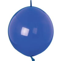 Balónky latexové spojovací dekoratérské Crystal modré 30 cm 50 ks