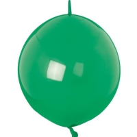 Balónky latexové spojovací dekoratérské Crystal zelené 15 cm 100 ks