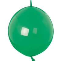 Balónky latexové spojovací dekoratérské Crystal zelené 30 cm 50 ks