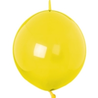 Balónky latexové spojovací dekoratérské Crystal žluté 15 cm 100 ks