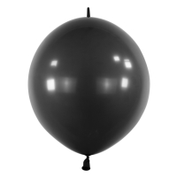 Balónky latexové spojovací dekoratérské Fashion černé 30 cm 50 ks