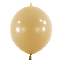 Balónky latexové spojovací dekoratérské Fashion mokka hnědé 30 cm 50 ks