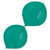 Balónky latexové spojovací dekoratérské metalické lesní zeleň 30 cm 50 ks