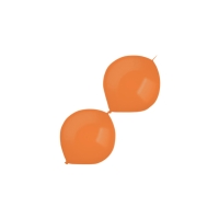 Balónky latexové spojovací dekoratérské metalické oranžové 15 cm 100 ks