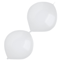 Balónky latexové spojovací dekoratérské pastelové bílé 30 cm 50 ks