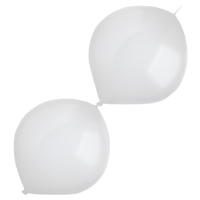 Balónky latexové spojovací dekoratérské perleťové bílé 30 cm 50 ks