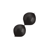 Balónky latexové spojovací dekoratérské perleťové černé 15 cm 100 ks