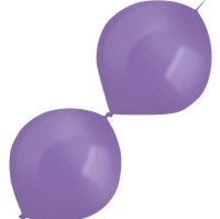 Balónky latexové spojovací dekoratérské perleťové fialové 30 cm 50 ks