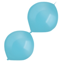 Balónky latexové spojovací dekoratérské perleťové karibsky modré 30 cm 50 ks